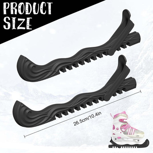 Verstelbare schaatsbeschermers wit 27 cm – 1 paar - happygetfit.com