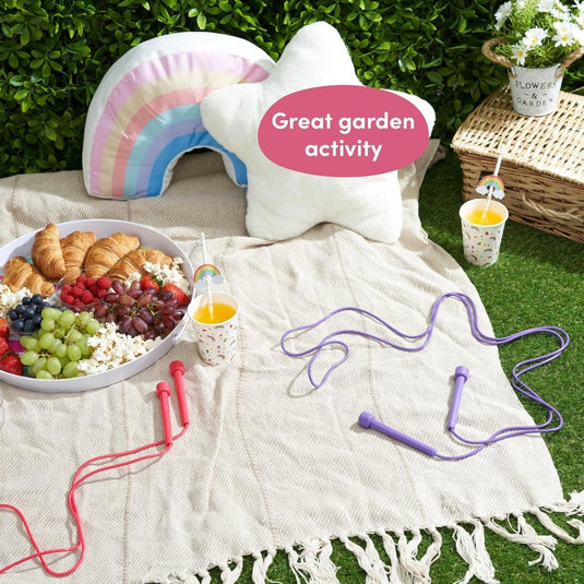 Verstelbare springtouwen kinderen set van 5 pastelkleuren - happygetfit.com