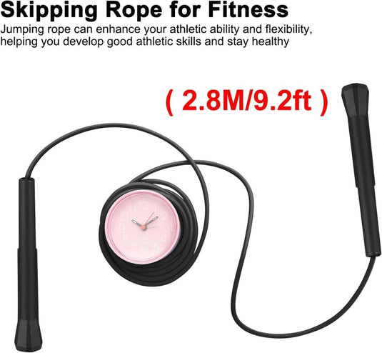 Verstelbare springtouwen set van 2 stuks zwart - happygetfit.com