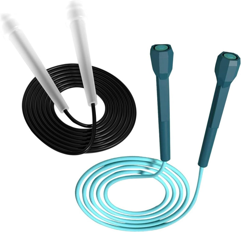 Laad afbeelding in Galerijviewer, Verstelbare springtouwen set van 2 zwart blauw - happygetfit.com
