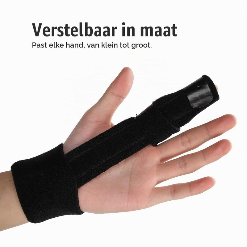 Load image in Gallery Viewer, Verstelbare vingerspalken 2 stuks met metalen versteviging en klittenbandsluiting – vingerbrace – vingerondersteuning - happygetfit.com
