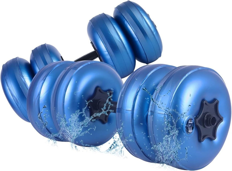 Load image into Gallery viewer, Verstelbare water dumbbells set 2-in-1 zwart - happygetfit.com
