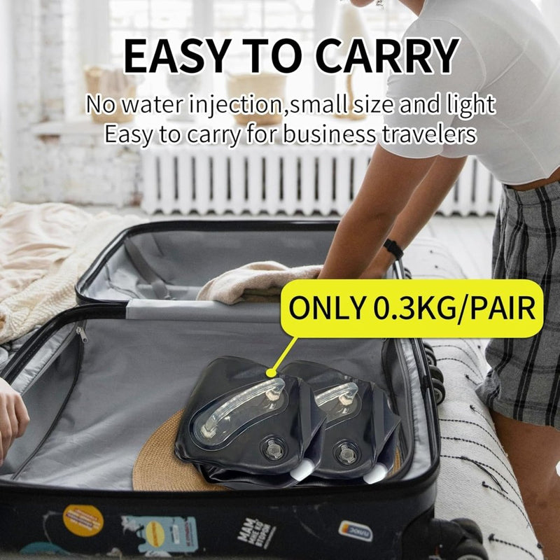 Chargez l'image dans la visionneuse de la galerie, Verstelbare waterhalters set tot 10 kg zwart - happygetfit.com
