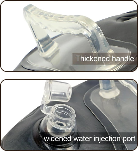 Verstelbare waterhalters set tot 10 kg zwart - happygetfit.com