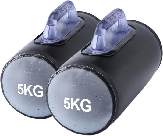 Verstelbare waterhalters set tot 10 kg zwart - happygetfit.com