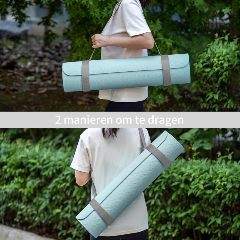 Laad afbeelding in Galerijviewer, Verstelbare yogamat draagriem met klittenbandsluiting - happygetfit.com
