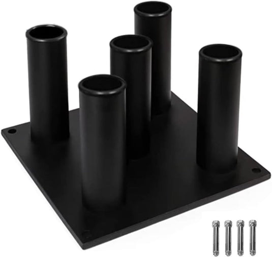 Verticaal halterstang opbergrek voor 5 stangen - happygetfit.com