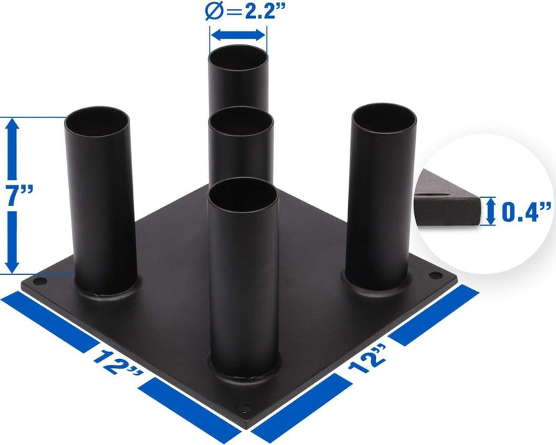 Chargez l'image dans la visionneuse de la galerie, Verticaal halterstang opbergrek voor 5 stangen - happygetfit.com

