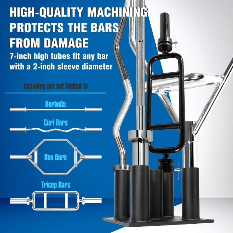 Chargez l'image dans la visionneuse de la galerie, Verticaal halterstang opbergrek voor 5 stangen - happygetfit.com
