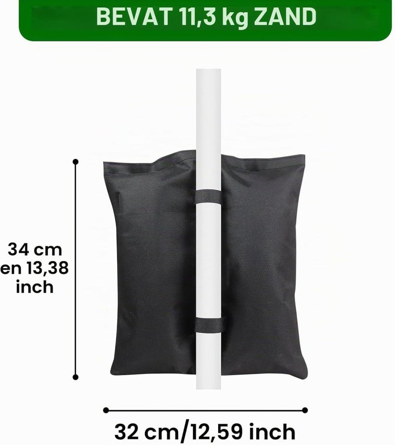 Carica immagine in Galleria Viewer, Verzwaringszakken 4 stuks vulbaar met zand – gewichtszakken – trampoline en paviljoen accessoires - happygetfit.com
