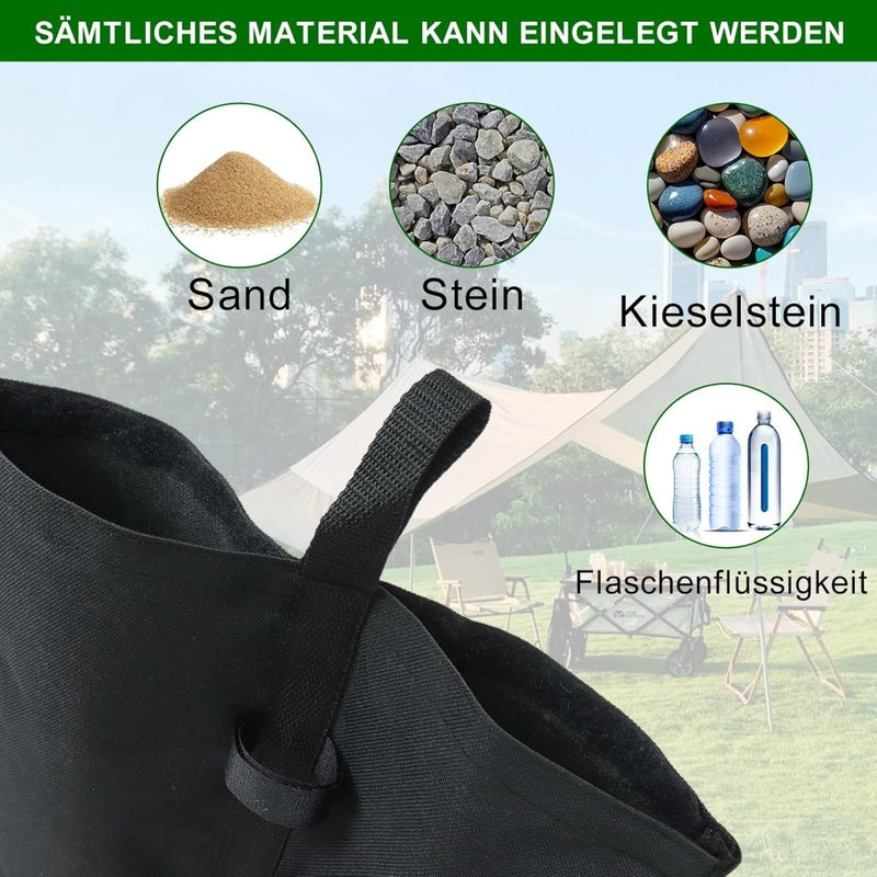 Carica immagine in Galleria Viewer, Verzwaringszakken 4 stuks vulbaar met zand – gewichtszakken – trampoline en paviljoen accessoires - happygetfit.com
