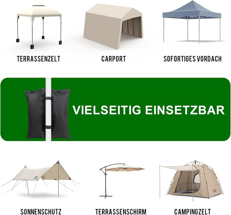 Carica immagine in Galleria Viewer, Verzwaringszakken 4 stuks vulbaar met zand – gewichtszakken – trampoline en paviljoen accessoires - happygetfit.com
