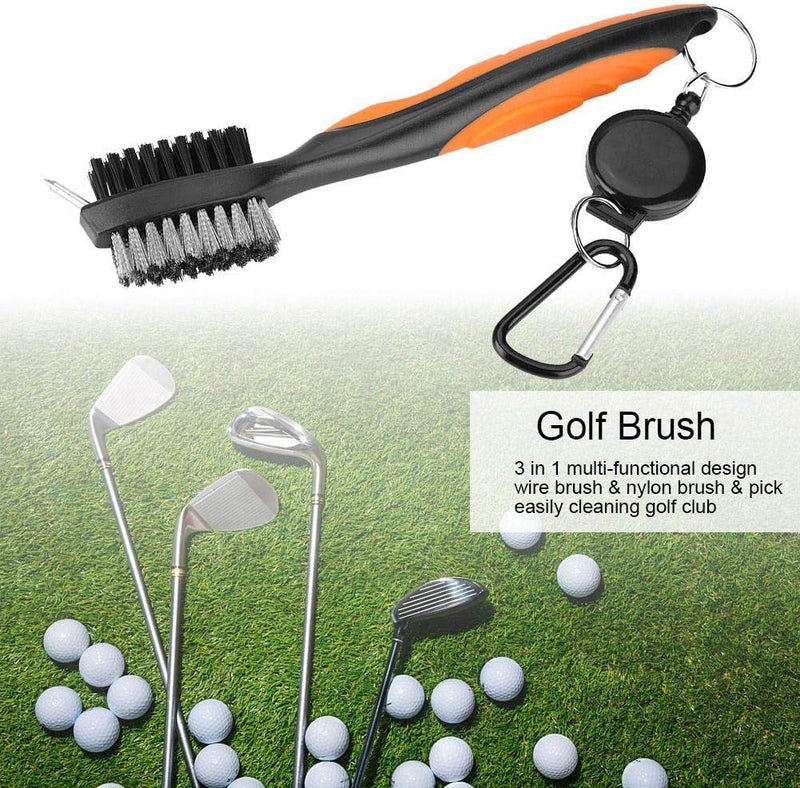 Laad afbeelding in Galerijviewer, VGEBY Golf Club Borstel, Multifunctionele Golf Borstel Club Groove Reiniger met Zip Line Karabijnhaak Golf Reinigingsgereedschap - happygetfit.com
