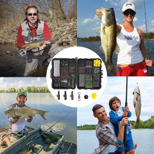 Vicloon 272 Stucks Stkvishaken Kit, Hengelaccessoireset, Jighaken, Bullet Bass Gooien Zinken Gewichten, Verschillende Vissen Wervels, Zinken Slides, Vislijn Kralen enz - happygetfit.com