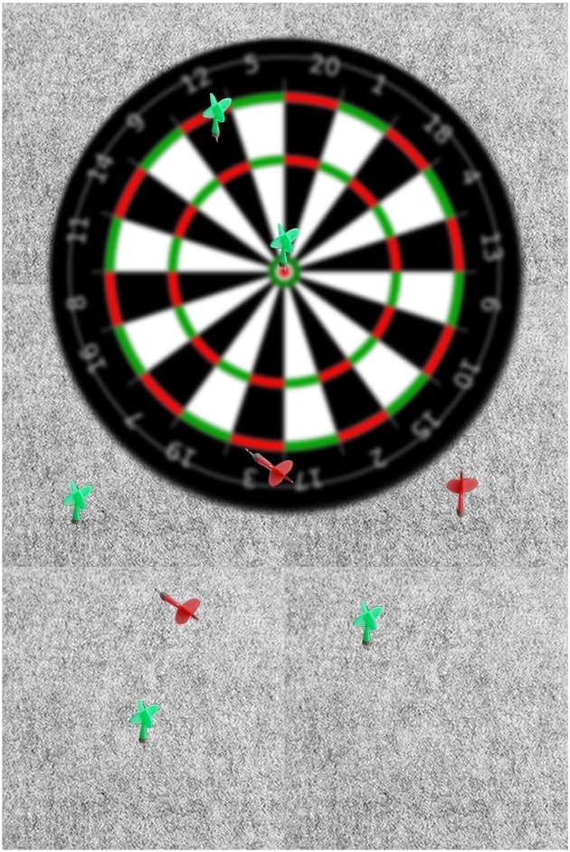 Load image in Gallery Viewer, Vilten dartbord beschermpanelen 6 stuks 30 x 30 cm met zelfklevende achterkant – dartwandafwerking – dartbeschermtegels - happygetfit.com
