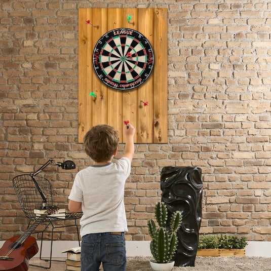 Vilten dartbord beschermpanelen 6 stuks 30 x 30 cm met zelfklevende achterkant – dartwandafwerking – dartbeschermtegels - happygetfit.com