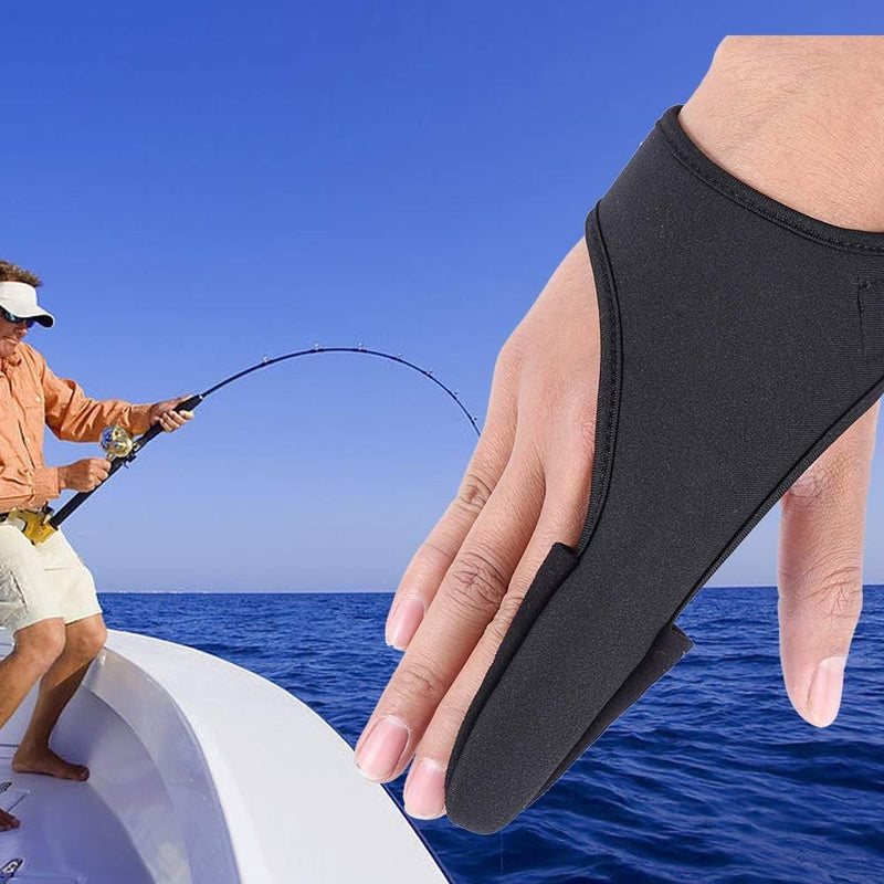 Carica l’immagine nel visualizzatore della galleria, Vingerbeschermer voor vissen met verstelbare polsband en antislip grip – werphandschoen – hengelsportbescherming - happygetfit.com
