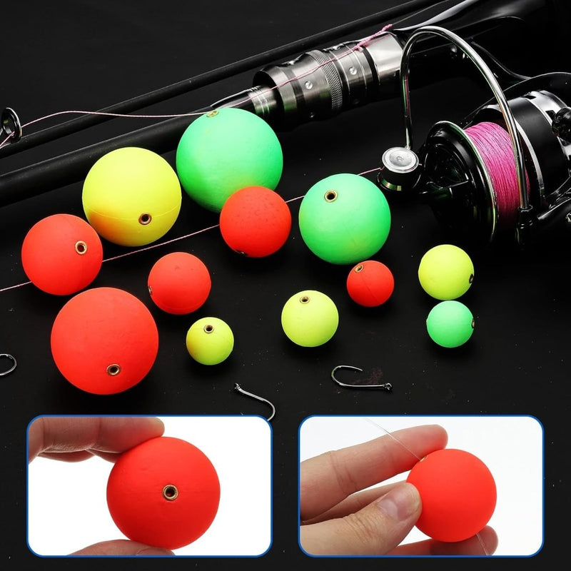 Carica immagine in Galleria Viewer, Visdobbers 10 stuks 18 mm rond rood fluorescerend – schuifdobbers – visaccessoires - happygetfit.com
