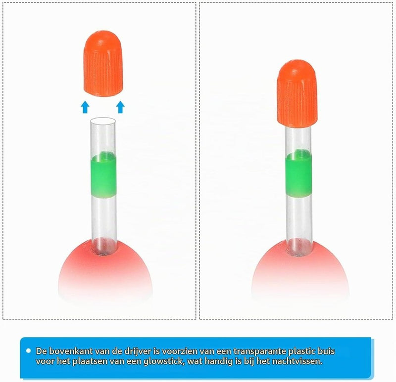 Laad afbeelding in Galerijviewer, Visdobbers 5 stuks 5 gram van EVA geel 86 mm – schuifdobbers – visaccessoires - happygetfit.com
