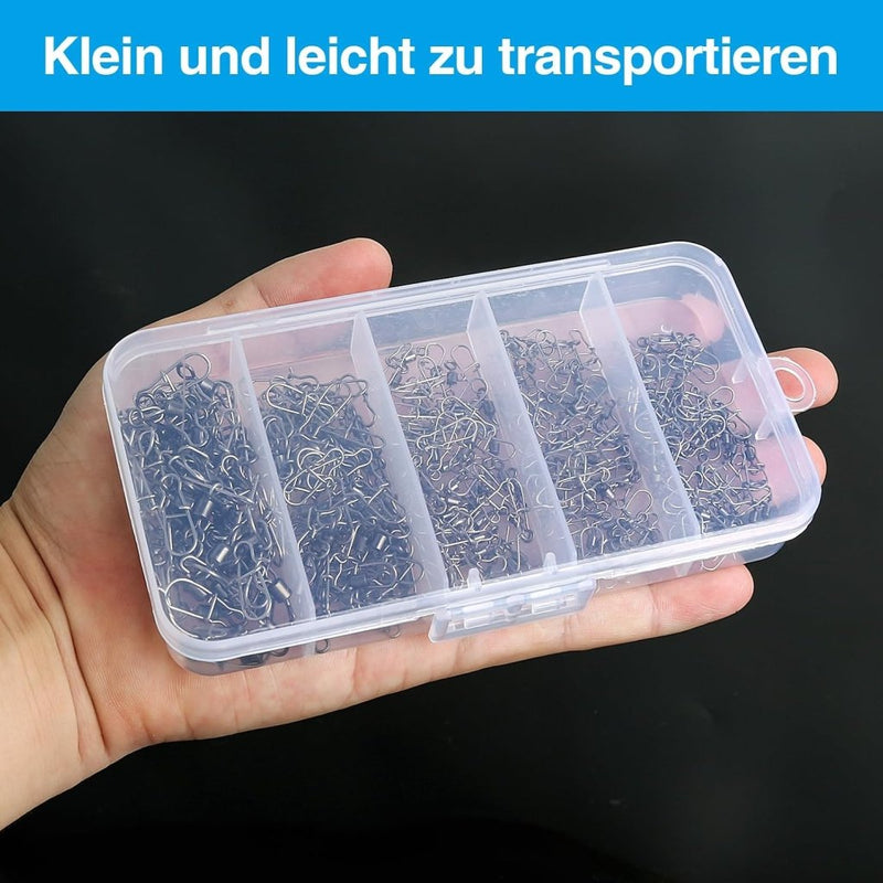 Load image into Gallery viewer, Viswervels met karabijnhaak set van 200 stuks - happygetfit.com
