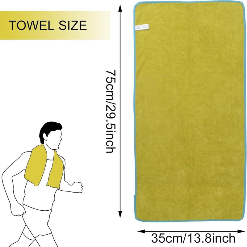 Load image into Gallery viewer, VIVOTE Microvezel handdoeken, grijs, sporthanddoek, superabsorberend, sneldrogend, fitnesshanddoek, perfecte sporthanddoek, strandhanddoek, reishanddoek en badhanddoeken, 35 cm x 75 cm, 3 stuks - happygetfit.com
