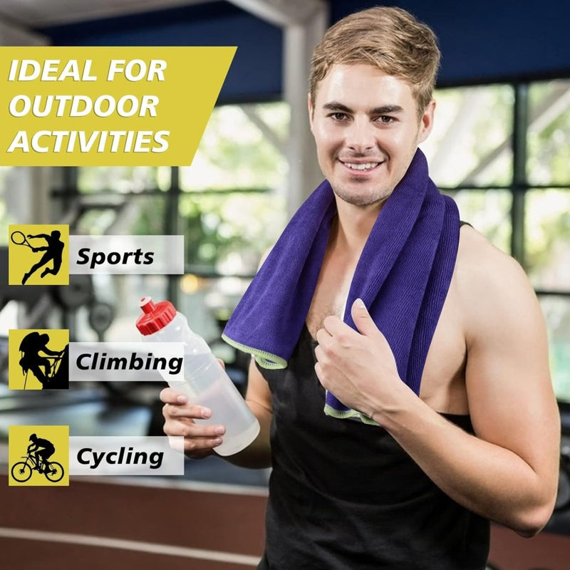 Load image into Gallery viewer, VIVOTE Microvezel handdoeken, grijs, sporthanddoek, superabsorberend, sneldrogend, fitnesshanddoek, perfecte sporthanddoek, strandhanddoek, reishanddoek en badhanddoeken, 35 cm x 75 cm, 3 stuks - happygetfit.com
