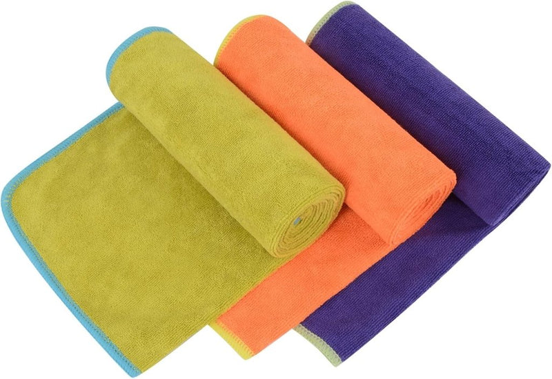Load image into Gallery viewer, VIVOTE Microvezel handdoeken, grijs, sporthanddoek, superabsorberend, sneldrogend, fitnesshanddoek, perfecte sporthanddoek, strandhanddoek, reishanddoek en badhanddoeken, 35 cm x 75 cm, 3 stuks - happygetfit.com
