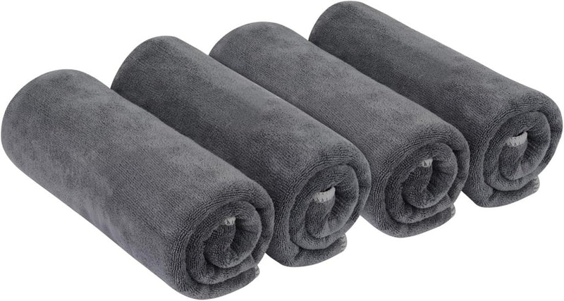 Load image into Gallery viewer, VIVOTE Microvezel handdoeken, grijs, sporthanddoek, superabsorberend, sneldrogend, fitnesshanddoek, perfecte sporthanddoek, strandhanddoek, reishanddoek en badhanddoeken, 35 cm x 75 cm, 3 stuks - happygetfit.com

