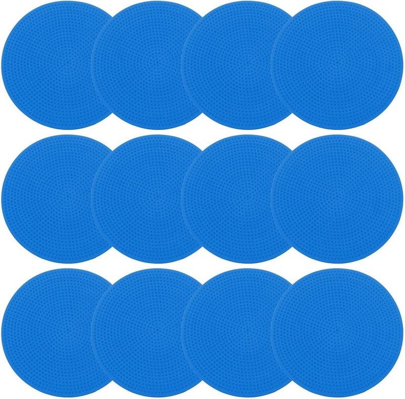 Laad afbeelding in Galerijviewer, Vloermarkers 12 stuks 23 cm antislip blauw met opbergtas – agility markers – sport training accessoires - happygetfit.com
