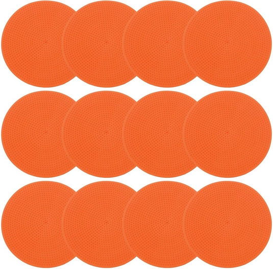 Vloermarkers 12 stuks 23 cm antislip blauw met opbergtas – agility markers – sport training accessoires - happygetfit.com