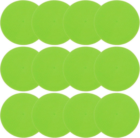 Vloermarkers 12 stuks 23 cm antislip blauw met opbergtas – agility markers – sport training accessoires - happygetfit.com