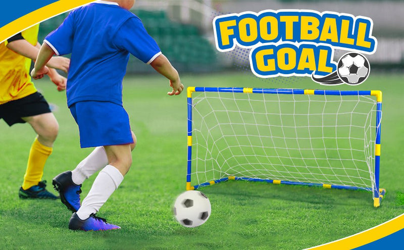 Laad afbeelding in Galerijviewer, Voetbal Doelpaal Net Met Pomp Speelgoed Indoor Outdoor Voetbal Sport Games Mini Training Practice Set for Kids Children - happygetfit.com
