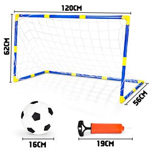 Laad afbeelding in Galerijviewer, Voetbal Doelpaal Net Met Pomp Speelgoed Indoor Outdoor Voetbal Sport Games Mini Training Practice Set for Kids Children - happygetfit.com
