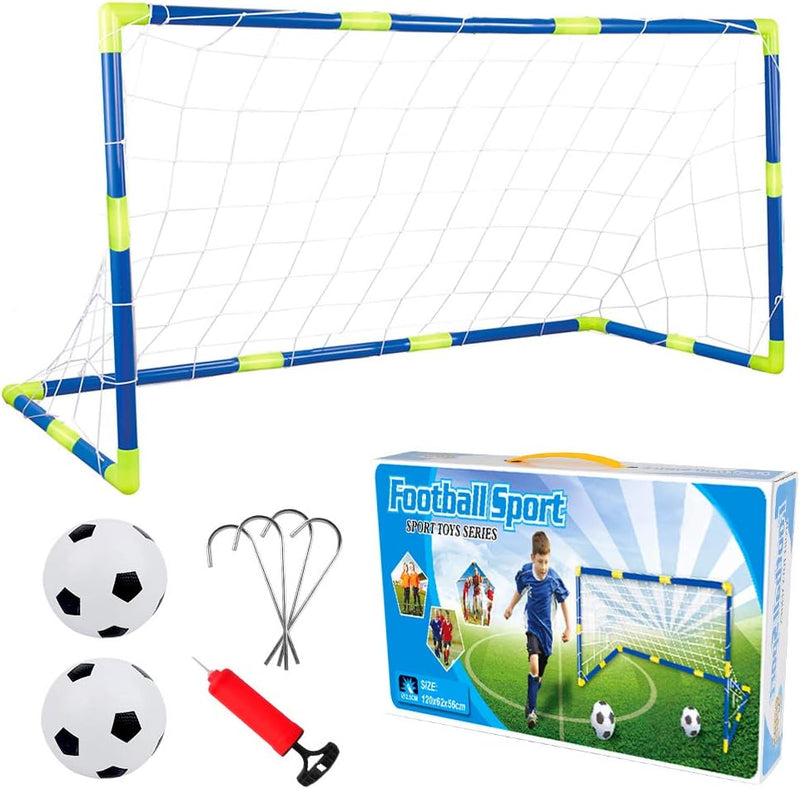 Laad afbeelding in Galerijviewer, Voetbal Doelpaal Net Met Pomp Speelgoed Indoor Outdoor Voetbal Sport Games Mini Training Practice Set for Kids Children - happygetfit.com
