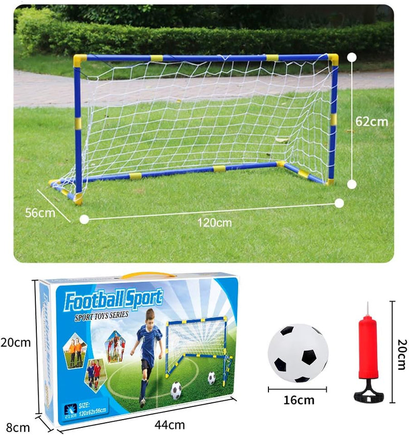 Laad afbeelding in Galerijviewer, Voetbal Doelpaal Net Met Pomp Speelgoed Indoor Outdoor Voetbal Sport Games Mini Training Practice Set for Kids Children - happygetfit.com
