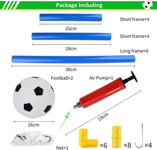 Voetbal Doelpaal Net Met Pomp Speelgoed Indoor Outdoor Voetbal Sport Games Mini Training Practice Set for Kids Children - happygetfit.com