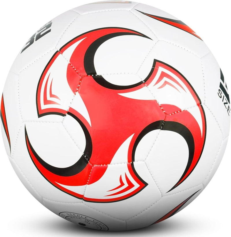 Laden Sie das Bild in Galerie -Viewer, Voetbal maat 5 wit rood voor binnen en buiten - happygetfit.com
