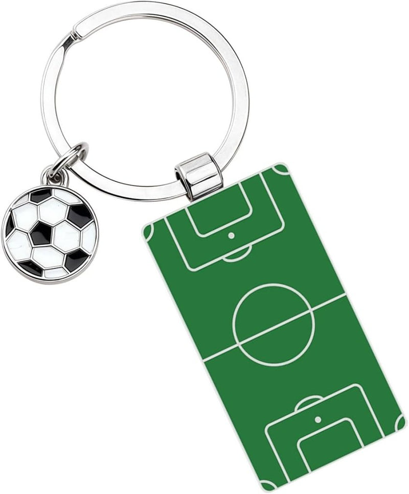 Laden Sie das Bild in Galerie -Viewer, Voetbal sleutelhanger met metalen hanger - happygetfit.com
