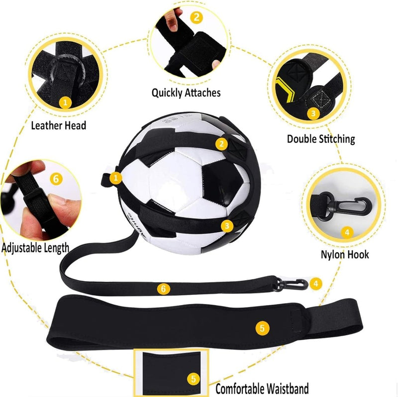 Laden Sie das Bild in Galerie -Viewer, Voetbal trainingsriem met elastisch koord - happygetfit.com
