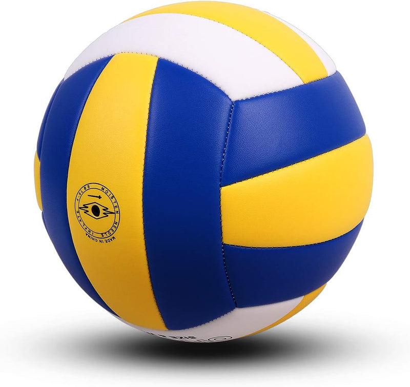 Laad afbeelding in Galerijviewer, Volleybal maat 5 PU leer zacht indoor outdoor volleyballen sport training spel spelen bal voor beginners, tieners en volwassenen, 8,2 - happygetfit.com
