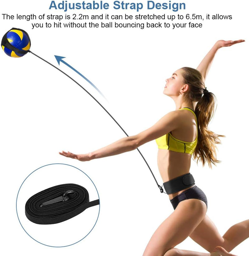 Laad afbeelding in Galerijviewer, Volleybal Trainingsapparatuur, Volleybal Serve-kit Volleybaltrainingshulp met Taille Riem voor Solo Oefeningen van Arm-rotaties, Serveren, Smashen en Slaan - happygetfit.com
