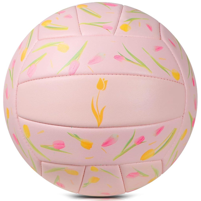 Laad afbeelding in Galerijviewer, Volleyball Size 5 PU Leather Soft Indoor Outdoor Volleyballs Sports Training Game Play Ball for Beginner, Teenager, Adult, 8.2 - happygetfit.com

