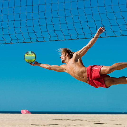 Volleyball Size 5 PU Leather Soft Indoor Outdoor Volleyballs Sports Training Game Play Ball for Beginner, Teenager, Adult, 8.2 - happygetfit.com