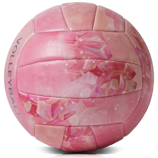 Volleyball Size 5 PU Leather Soft Indoor Outdoor Volleyballs Sports Training Game Play Ball for Beginner, Teenager, Adult, 8.2 - happygetfit.com