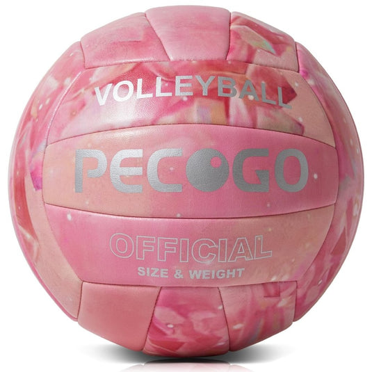 Volleyball Size 5 PU Leather Soft Indoor Outdoor Volleyballs Sports Training Game Play Ball for Beginner, Teenager, Adult, 8.2 - happygetfit.com