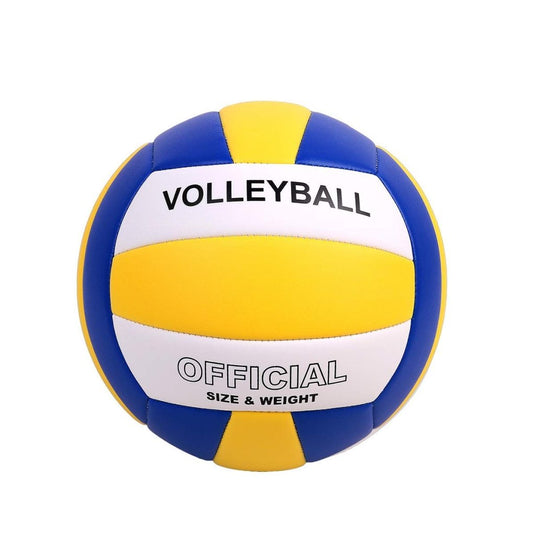 Volleyball Size 5 PU Leather Soft Indoor Outdoor Volleyballs Sports Training Game Play Ball for Beginner, Teenager, Adult, 8.2 - happygetfit.com