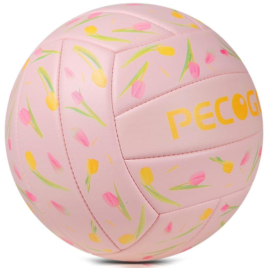 Volleyball Size 5 PU Leather Soft Indoor Outdoor Volleyballs Sports Training Game Play Ball for Beginner, Teenager, Adult, 8.2 - happygetfit.com