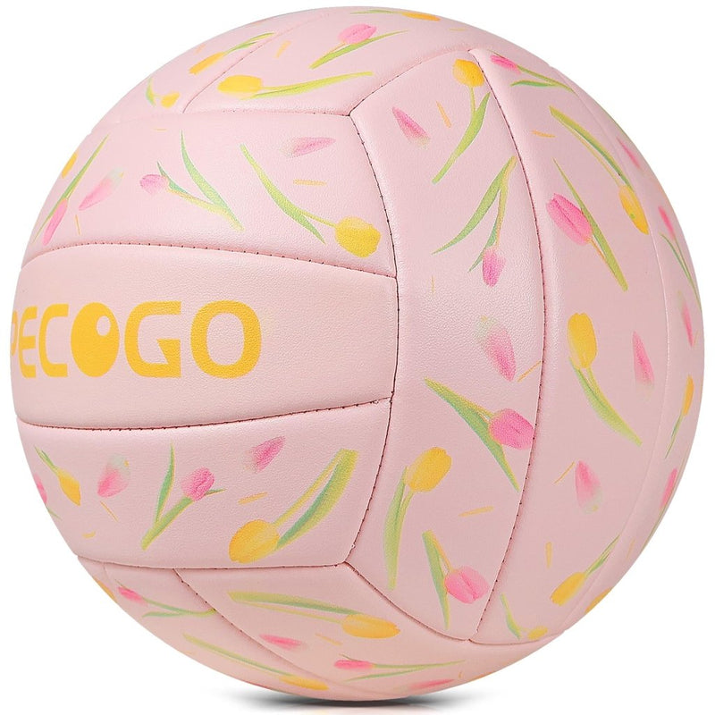 Laad afbeelding in Galerijviewer, Volleyball Size 5 PU Leather Soft Indoor Outdoor Volleyballs Sports Training Game Play Ball for Beginner, Teenager, Adult, 8.2 - happygetfit.com
