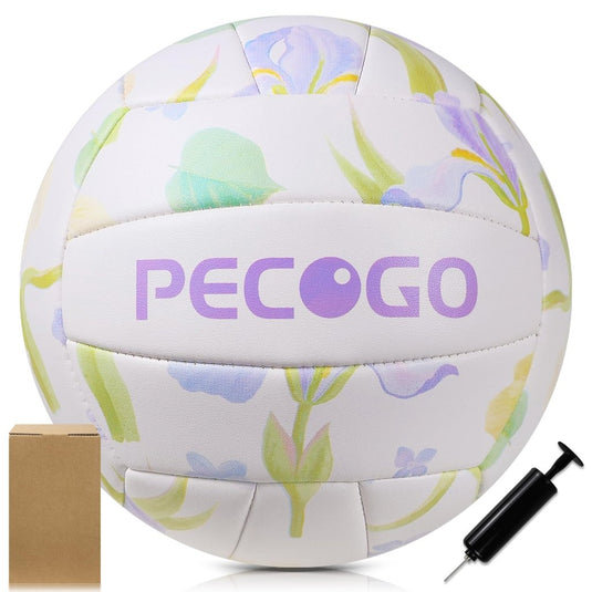 Volleyball Size 5 PU Leather Soft Indoor Outdoor Volleyballs Sports Training Game Play Ball for Beginner, Teenager, Adult, 8.2 - happygetfit.com