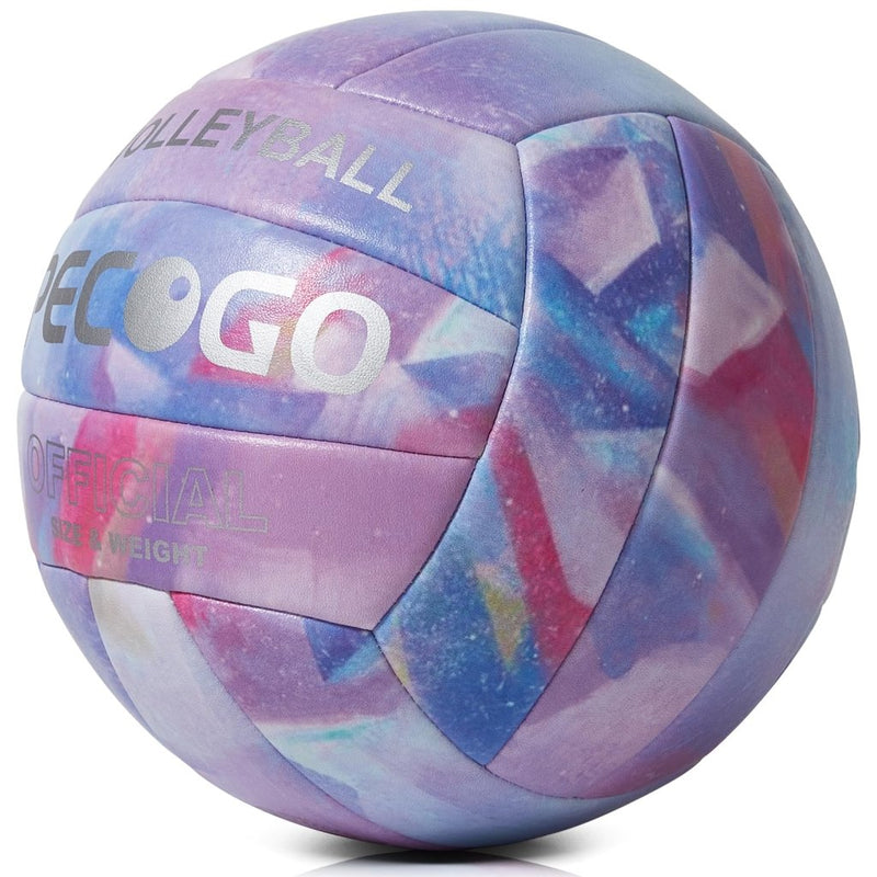 Laad afbeelding in Galerijviewer, Volleyball Size 5 PU Leather Soft Indoor Outdoor Volleyballs Sports Training Game Play Ball for Beginner, Teenager, Adult, 8.2 - happygetfit.com
